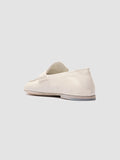 BLAIR DD 001 - White Leather Penny Loafers - thumb image 4,side view