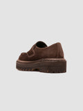 BLOSSOM 015 - Brown Suede Penny Loafers - thumb image 4,side view