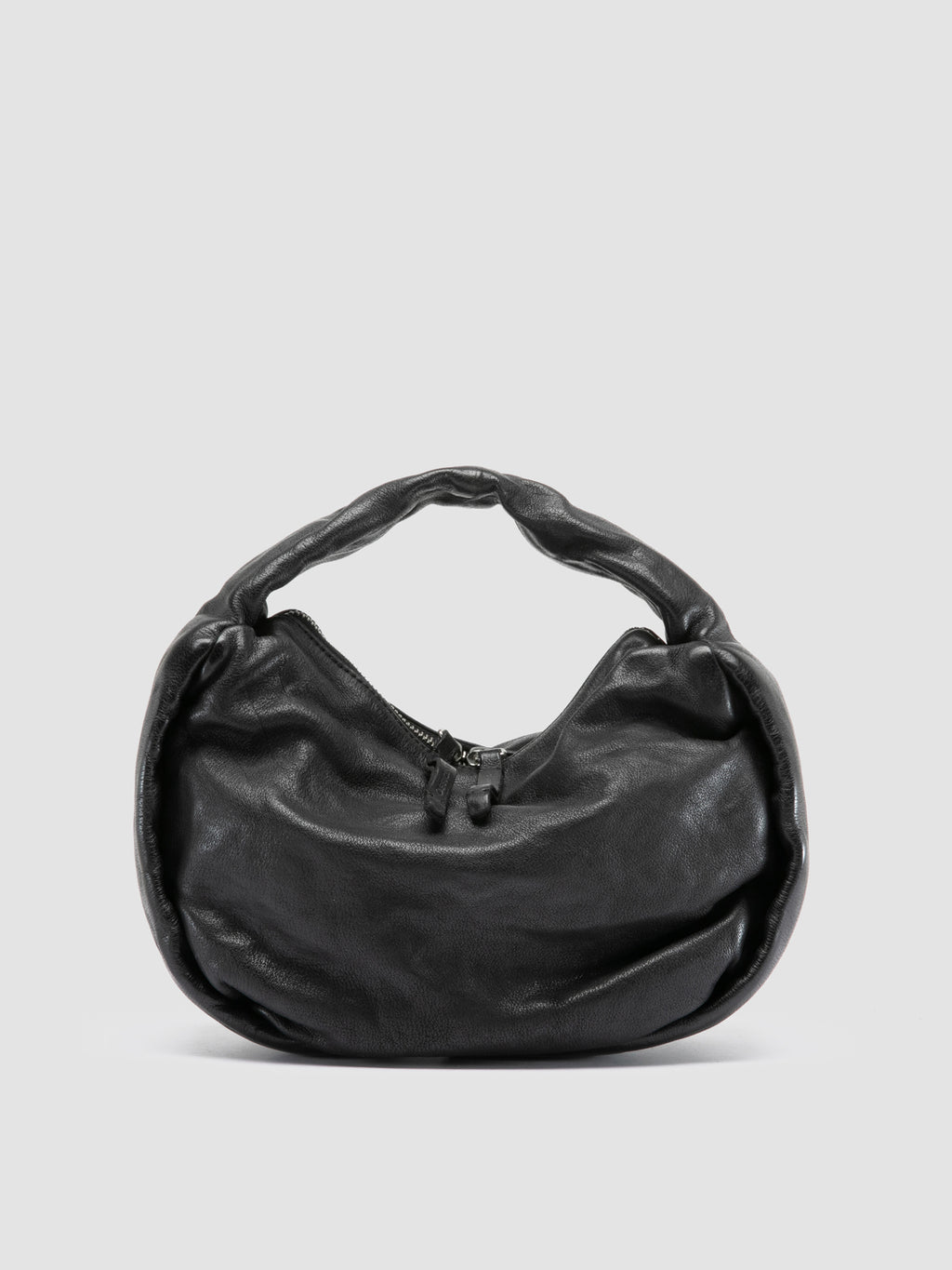 BOLINA 044 - Schwarze Umhängetasche aus Leder - image 1,side view