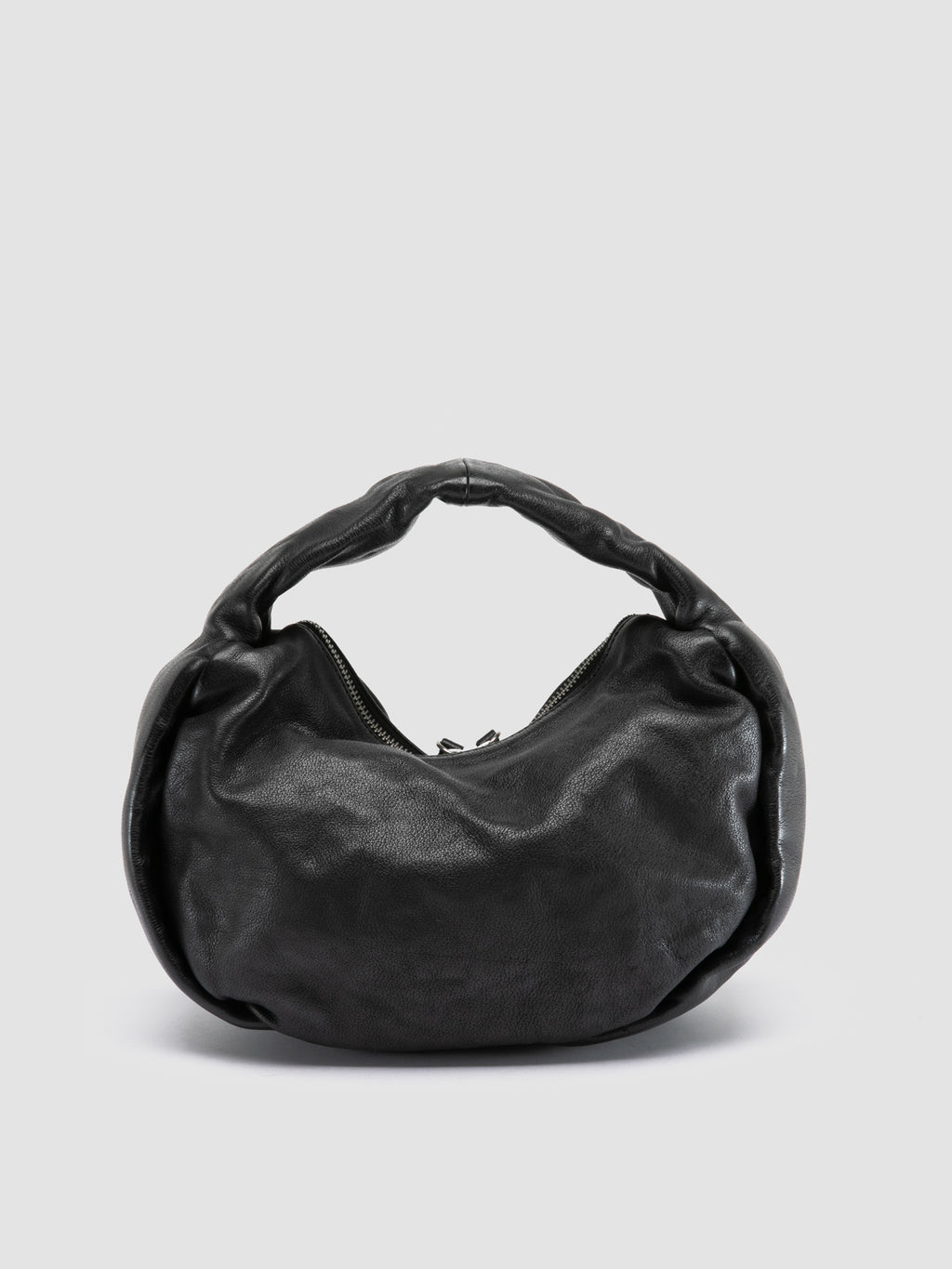 BOLINA 044 - Schwarze Umhängetasche aus Leder - image 4,side view