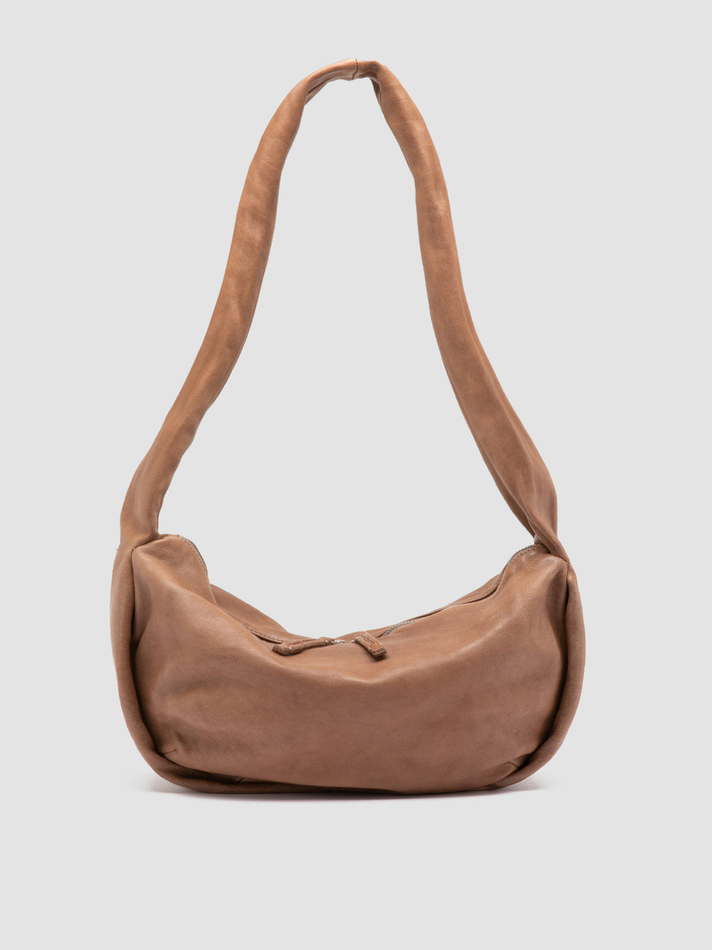 BOLINA 046 - braune Umhängetasche aus Leder - image 1,side view