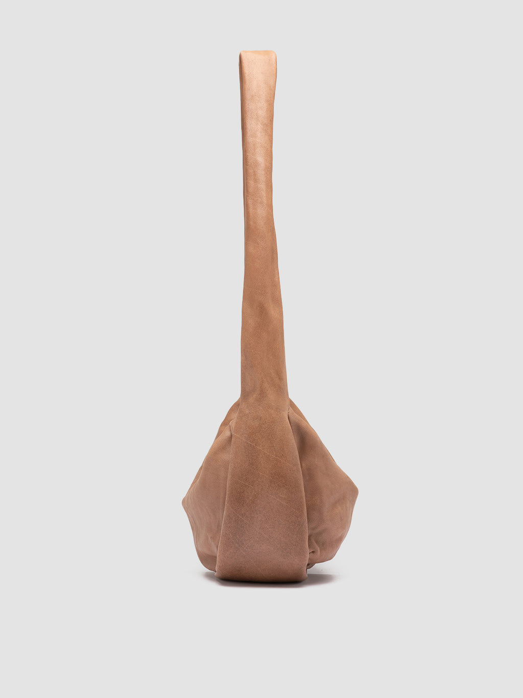 BOLINA 046 - braune Umhängetasche aus Leder - image 3,side view