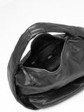 BOLINA 048 - Black Leather Shoulder Bag - thumb image 6,side view