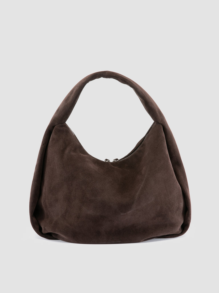 BOLINA 048 - Brown Suede Shoulder Bag