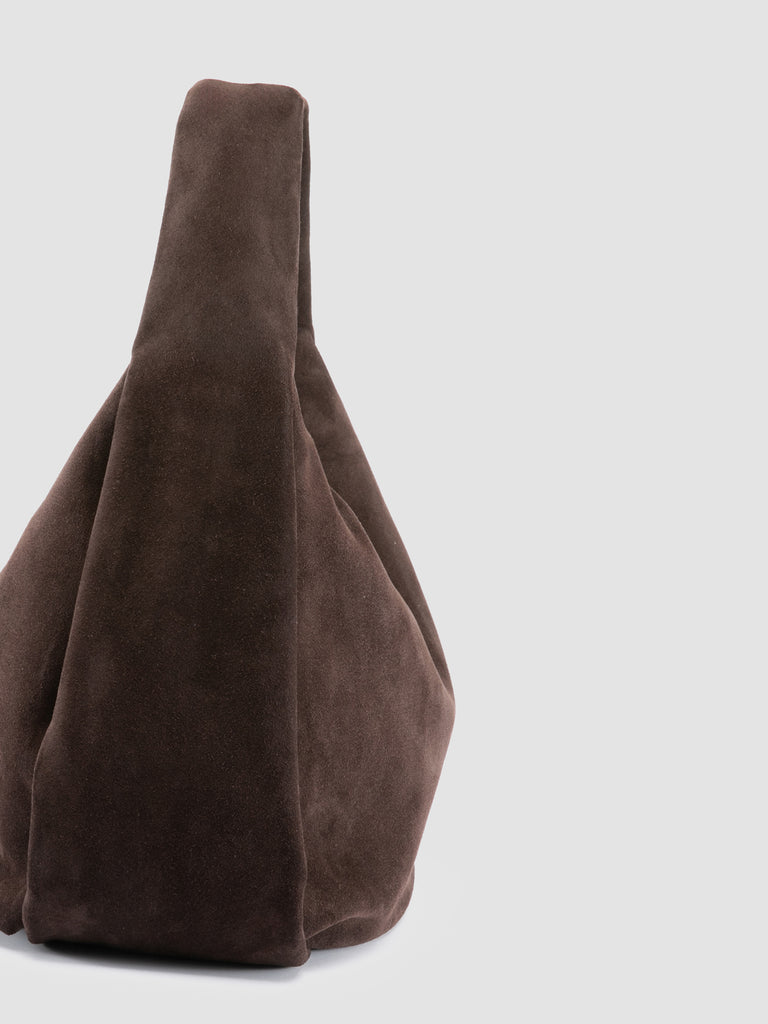BOLINA 048 - Brown Suede Shoulder Bag