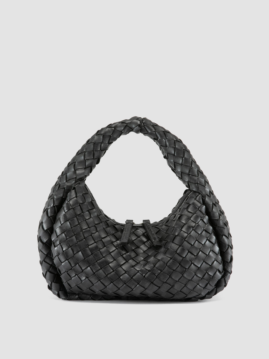 BOLINA 144 - Black Leather Handle Bag - image 1,side view