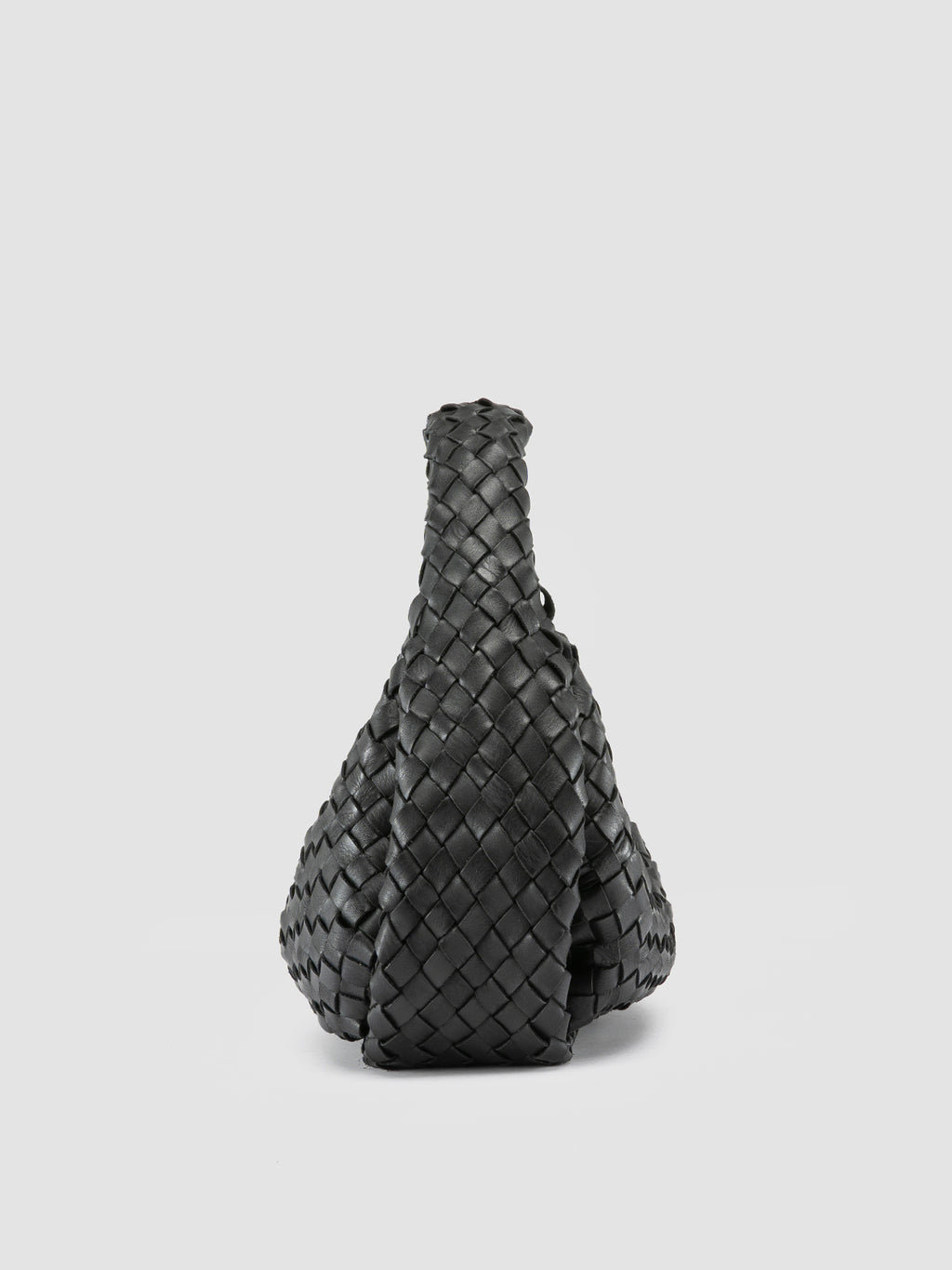 BOLINA 144 - Black Leather Handle Bag - image 3,side view