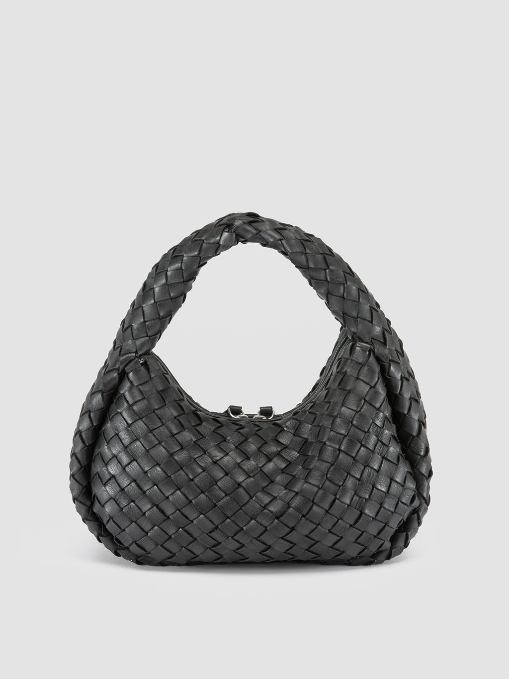 BOLINA 144 - Black Leather Handle Bag - image 4,side view