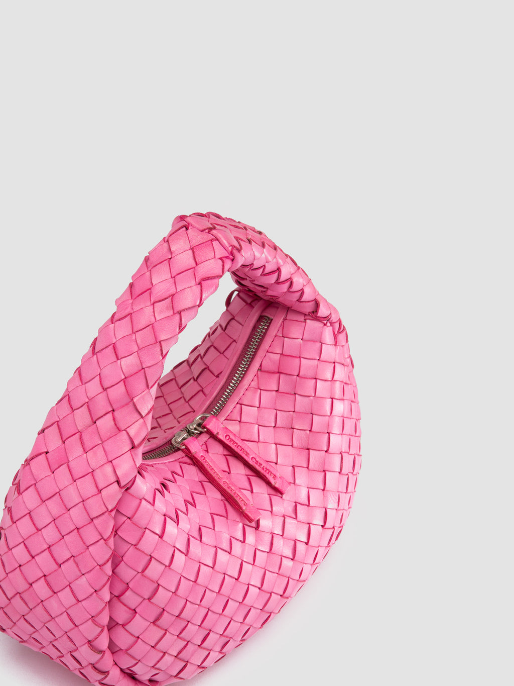 BOLINA 144 - Pink Leather Handle Bag - image 2,side view