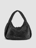 BOLINA 148 - schwarze Umhängetasche aus Leder - thumb image 4,side view