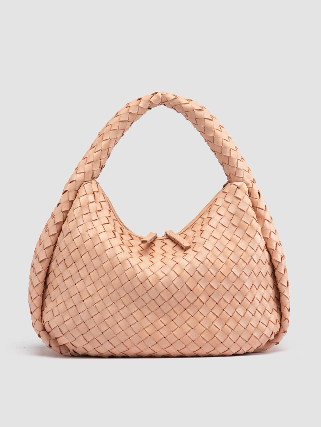 BOLINA 148 - Schultertasche aus roséfarbenem Leder - image 1,side view