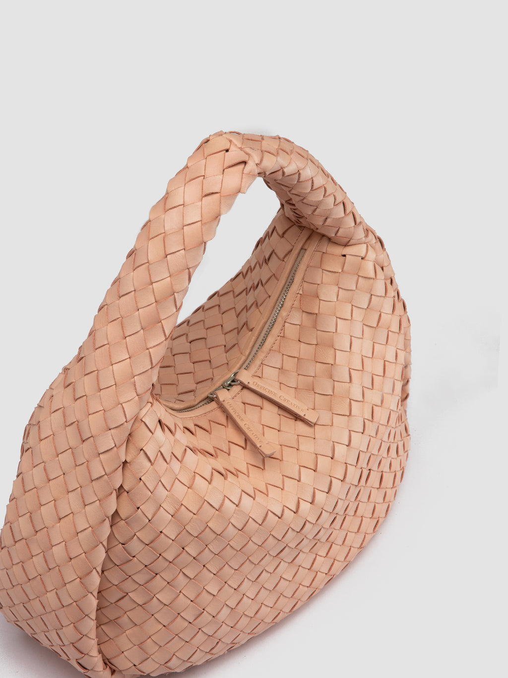 BOLINA 148 - Schultertasche aus roséfarbenem Leder - image 2,side view