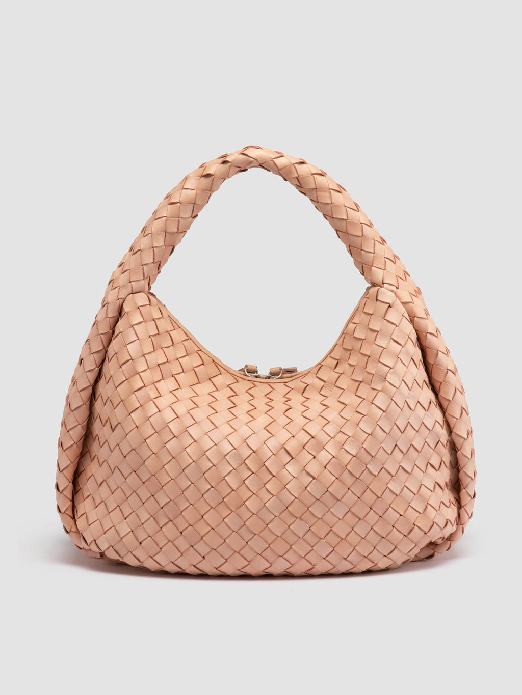 BOLINA 148 - Schultertasche aus roséfarbenem Leder - image 4,side view