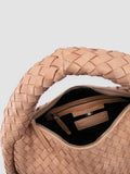 BOLINA 148 - Schultertasche aus roséfarbenem Leder - thumb image 6,side view