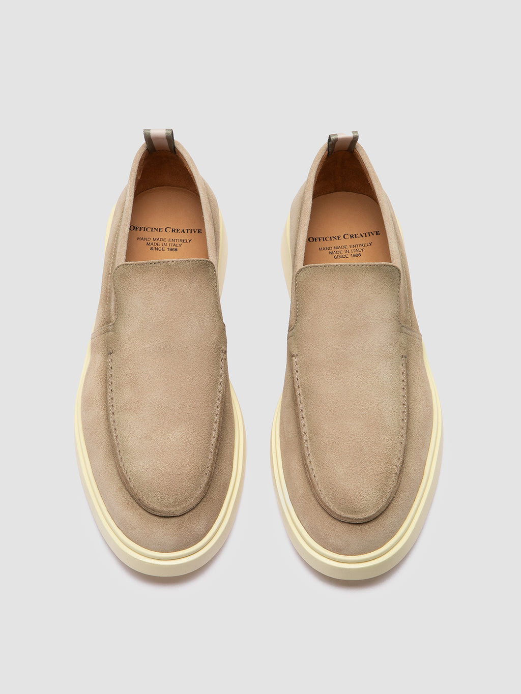 BONES 002 - Taupe Suede Loafers - image 2,side view