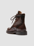 BOSS 002 - Brown Leather Lace Up Boots - thumb image 4,side view