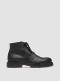 BOSS 011 - Black Leather Lace-up Boots - thumb image 1,side view