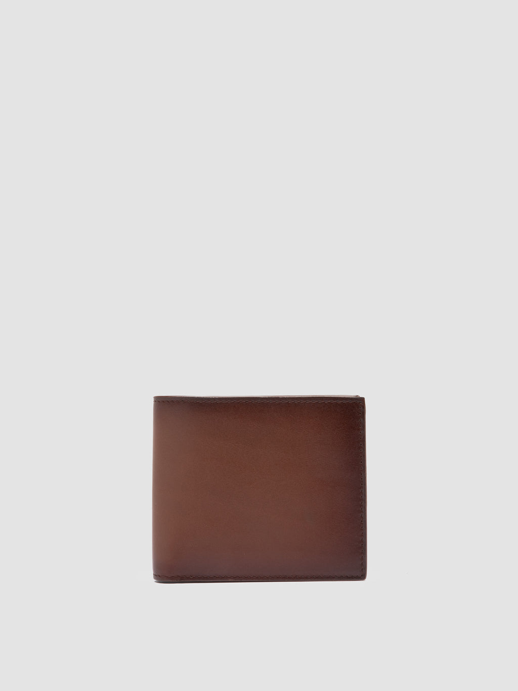 BOUDIN 02 - Braune Faltbrieftasche aus Leder - image 1,side view