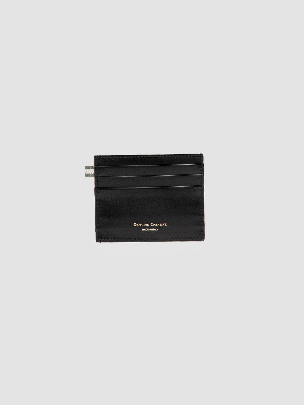 BOUDIN 22 - Black Leather card holder - image 2,side view
