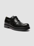 BULLA 001 - Schwarze Derby-Schuhe aus Leder - thumb image 3,side view