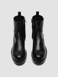 BULLA 003 - Black Leather Zipped Boots - thumb image 2,side view