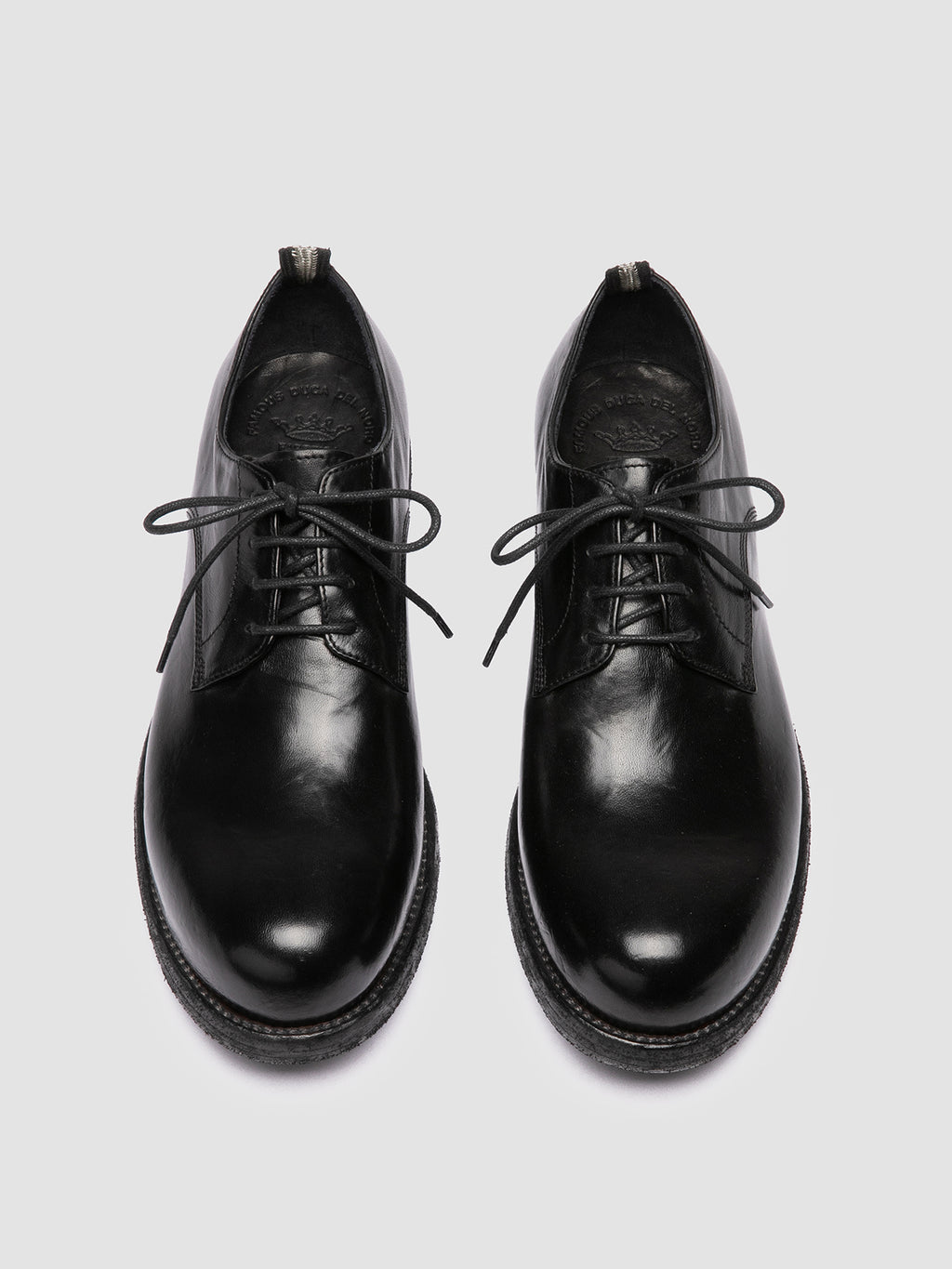 BULLA DD 101 - Black Leather Derby Shoes - image 2,side view