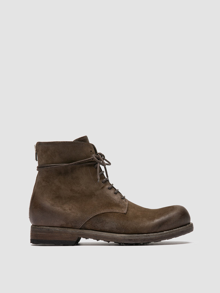 BULLA DD 102 - grüne Wildlederstiefel zum Schnüren