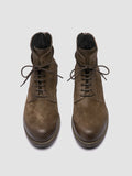 BULLA DD 102 - Green Suede Lace-up Boots - thumb image 2,side view
