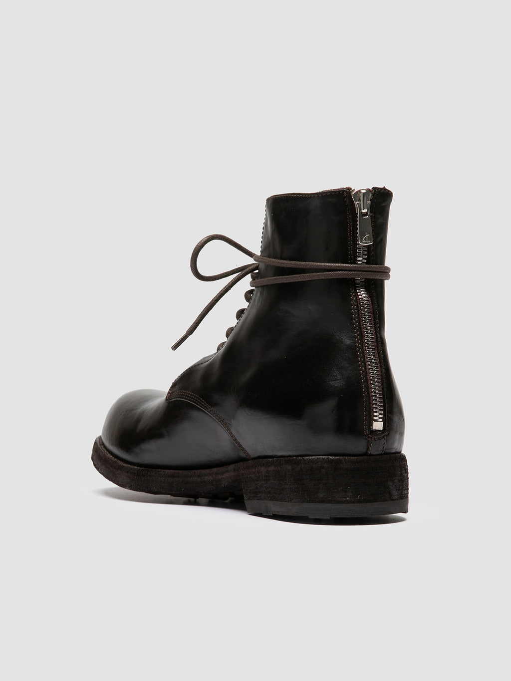 BULLA DD 102 - Brown Leather Lace-up Boots - image 4,side view