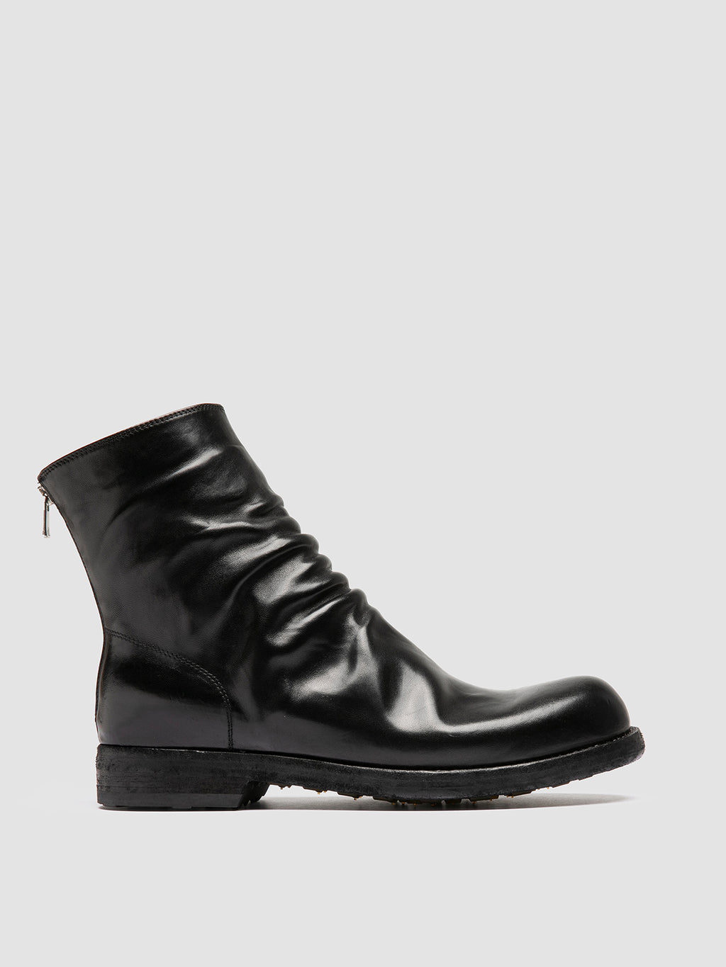 BULLA DD 103 - Black Leather Zipped Boots - image 1,side view