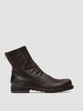 BULLA DD 103 - Brown Leather Zipped Boots - thumb image 1,side view