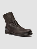 BULLA DD 103 - Brown Leather Zipped Boots - thumb image 3,side view