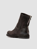 BULLA DD 103 - Brown Leather Zipped Boots - thumb image 4,side view