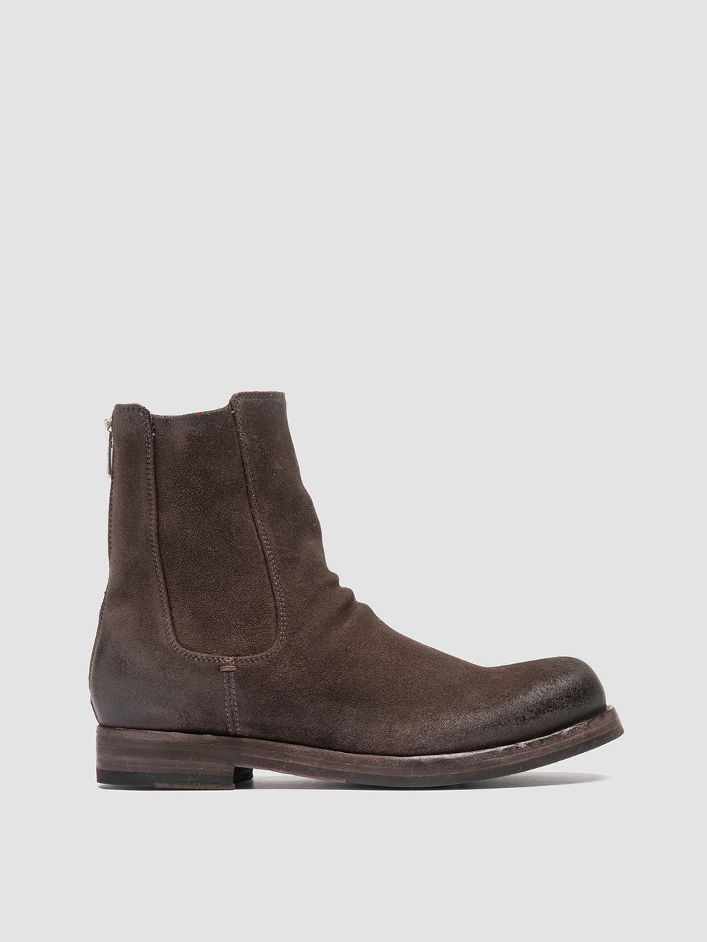 BULLA DD 304 - Taupefarbene Wildlederstiefel mit Reißverschluss - image 1,side view