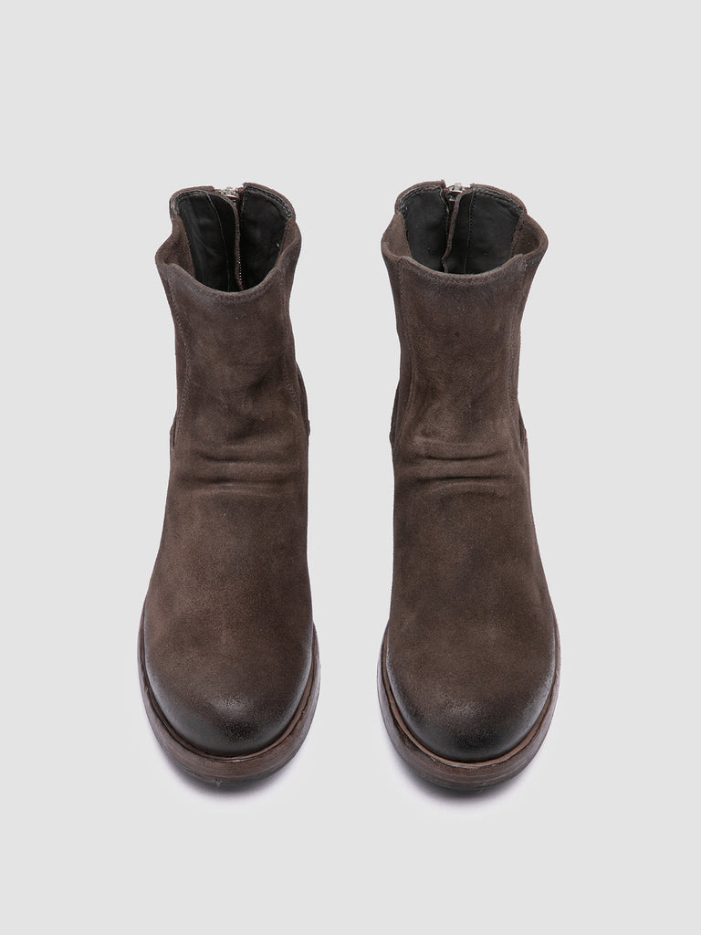 BULLA DD 304 - Taupe Suede Zipped Boots Officine Creative - 2