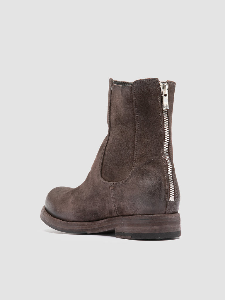 BULLA DD 304 - Taupe Suede Zipped Boots Officine Creative - 4