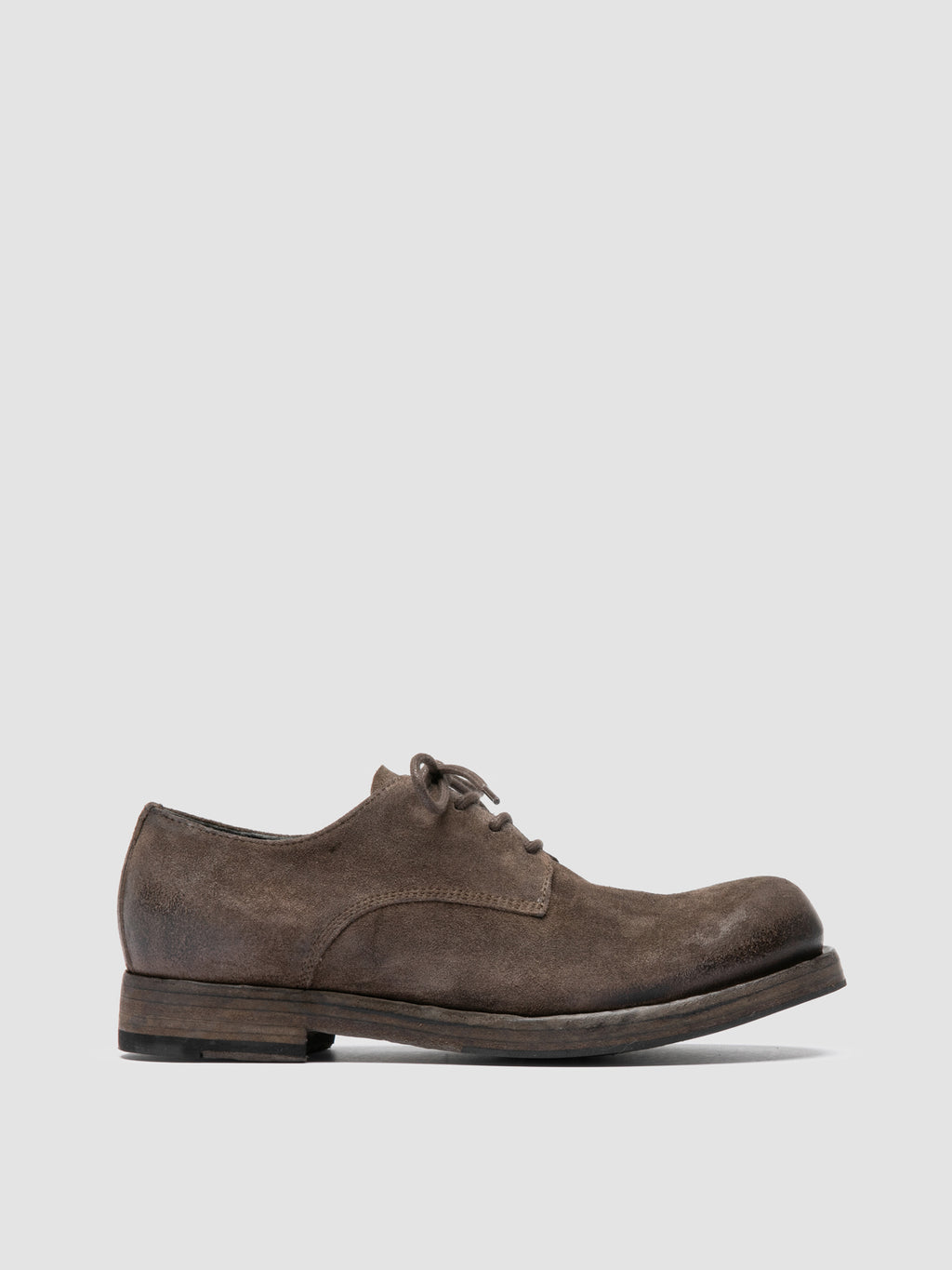 BULLA DD 311 - Taupefarbene Derby-Schuhe aus Wildleder - image 1,side view