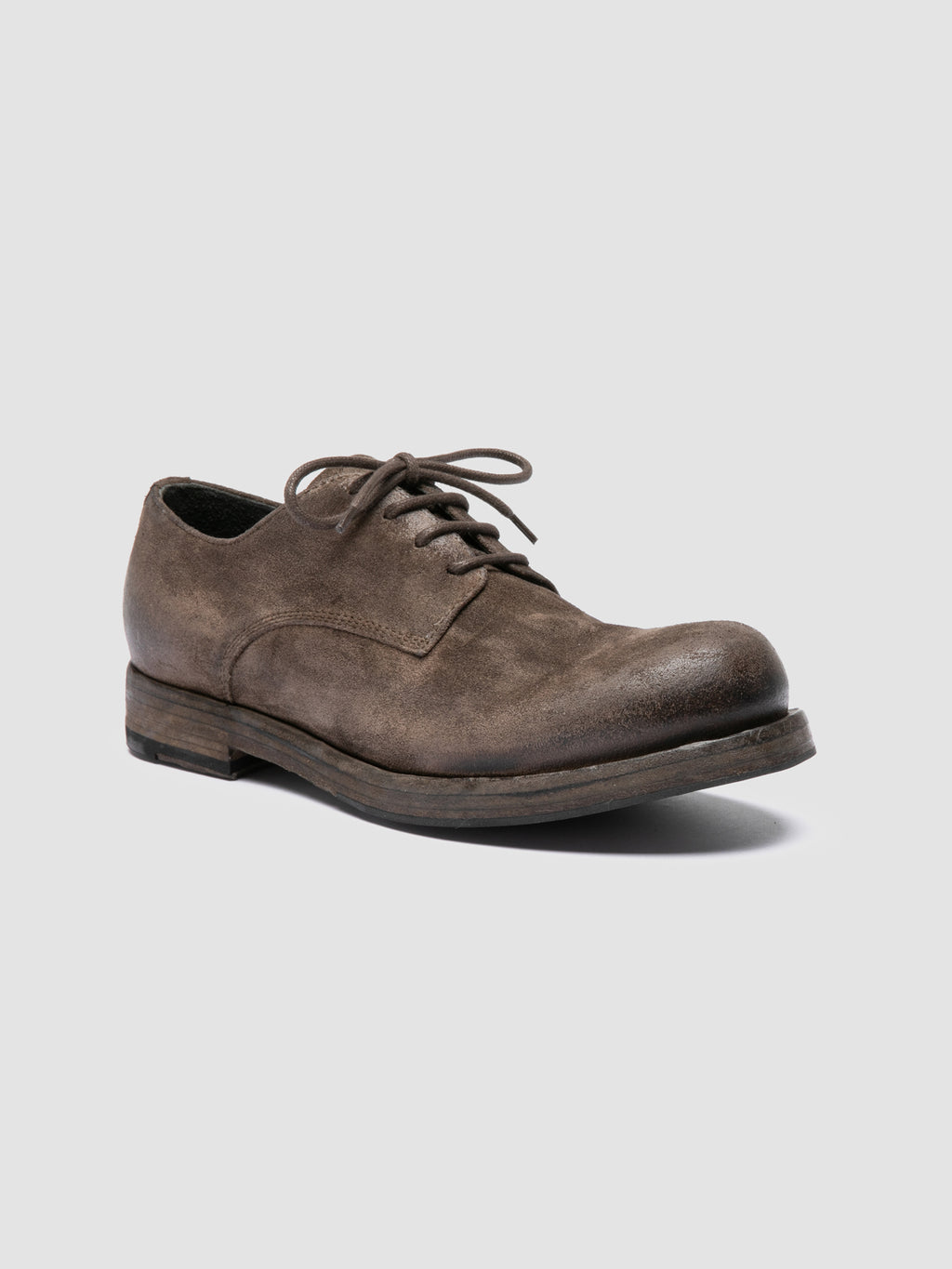 BULLA DD 311 - Taupefarbene Derby-Schuhe aus Wildleder - image 3,side view