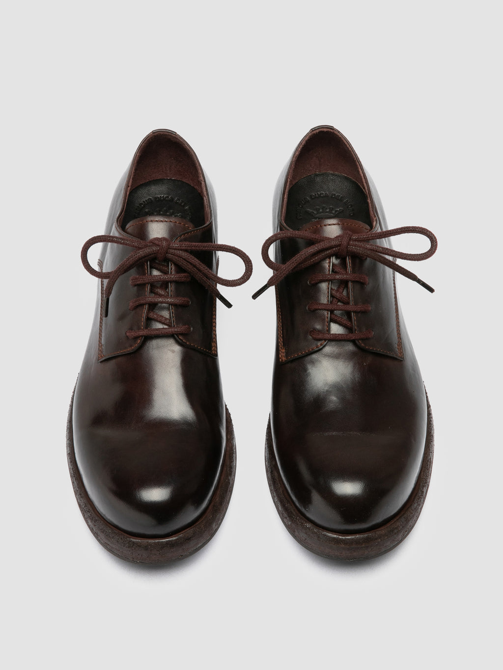 BULLA DD 311 - Braune Derby-Schuhe aus Leder - image 2,side view