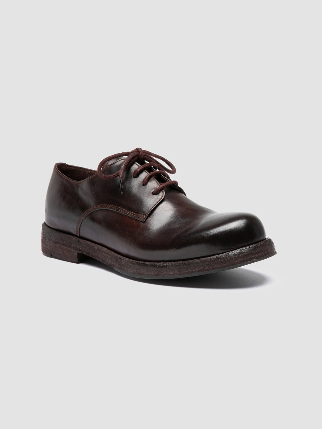 BULLA DD 311 - Braune Derby-Schuhe aus Leder - image 3,side view