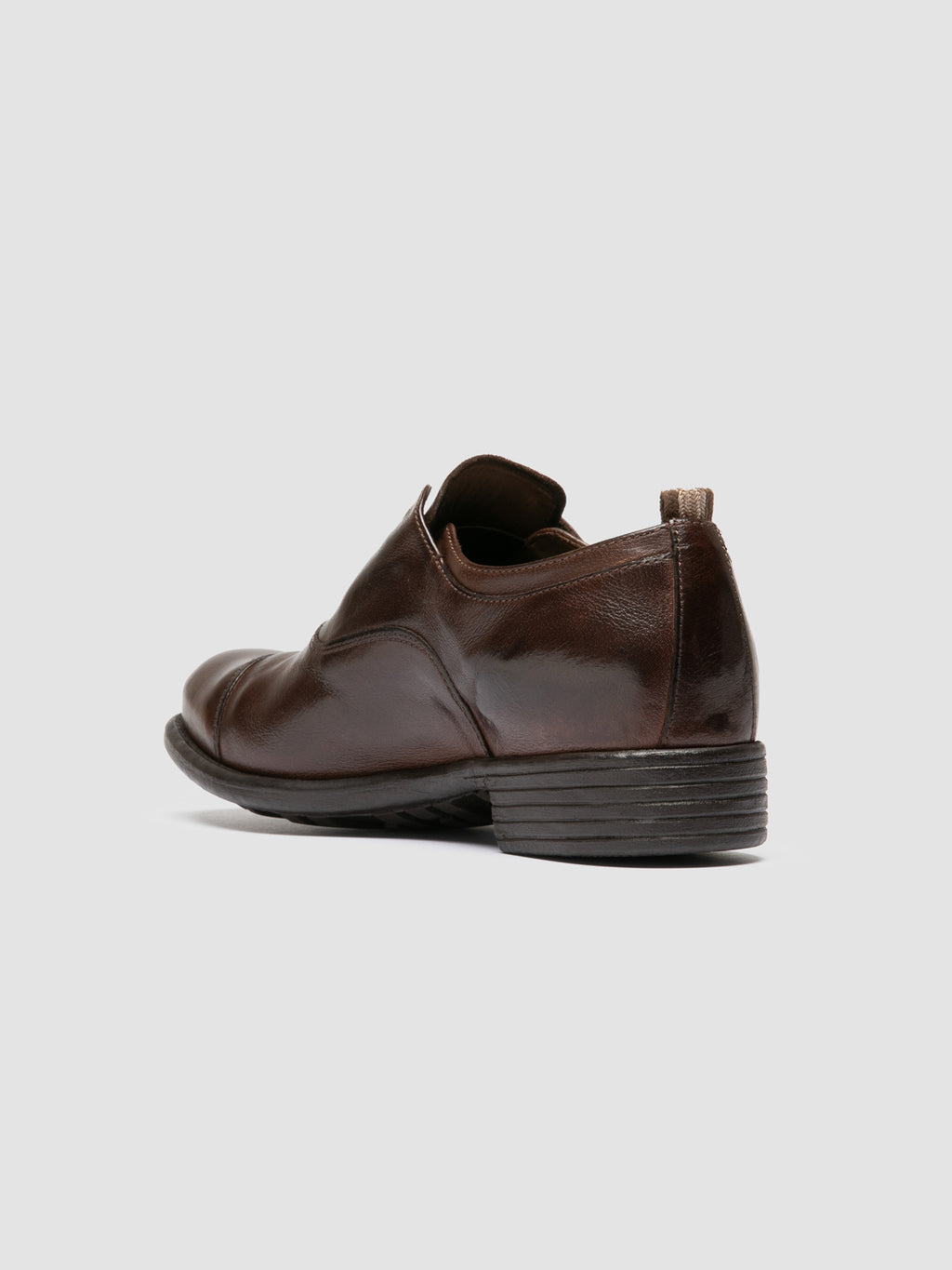 CALIXTE 003 - Brown Leather Oxford Shoes - image 4,side view