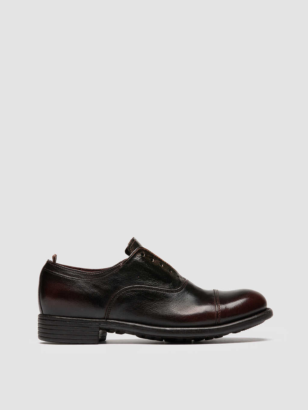 CALIXTE 003 - Brown Leather Oxford Shoes - image 1,side view