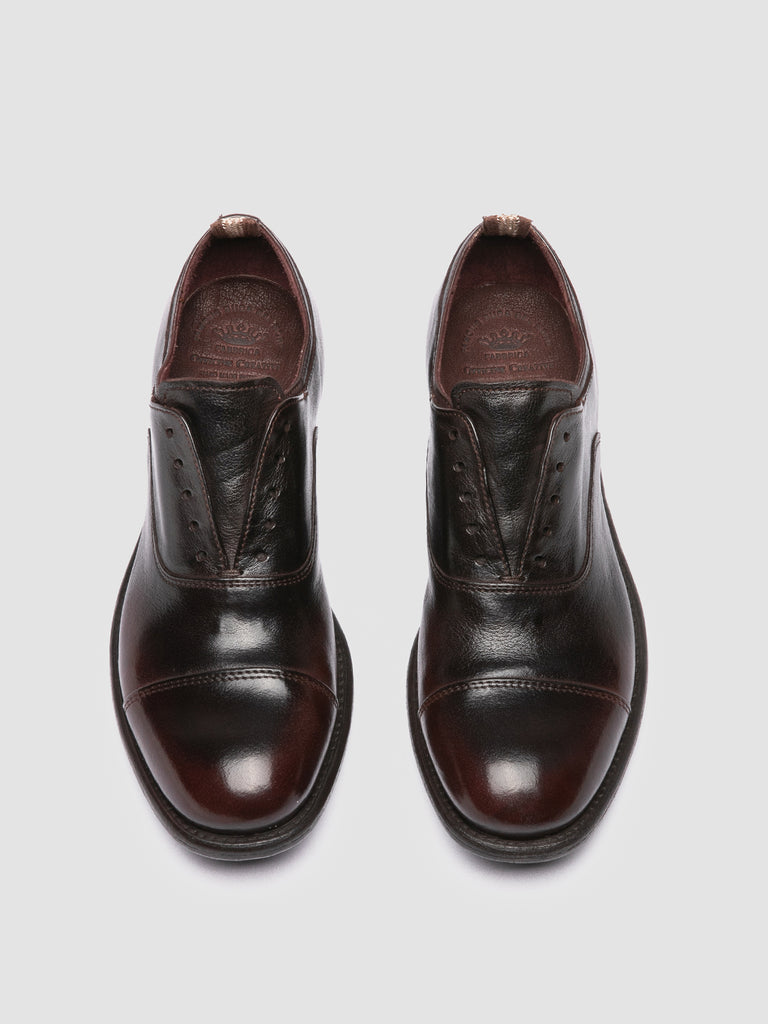 CALIXTE 003 - Brown Leather Oxford Shoes Women Officine Creative - 2