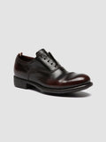 CALIXTE 003 - Brown Leather Oxford Shoes - thumb image 3,side view