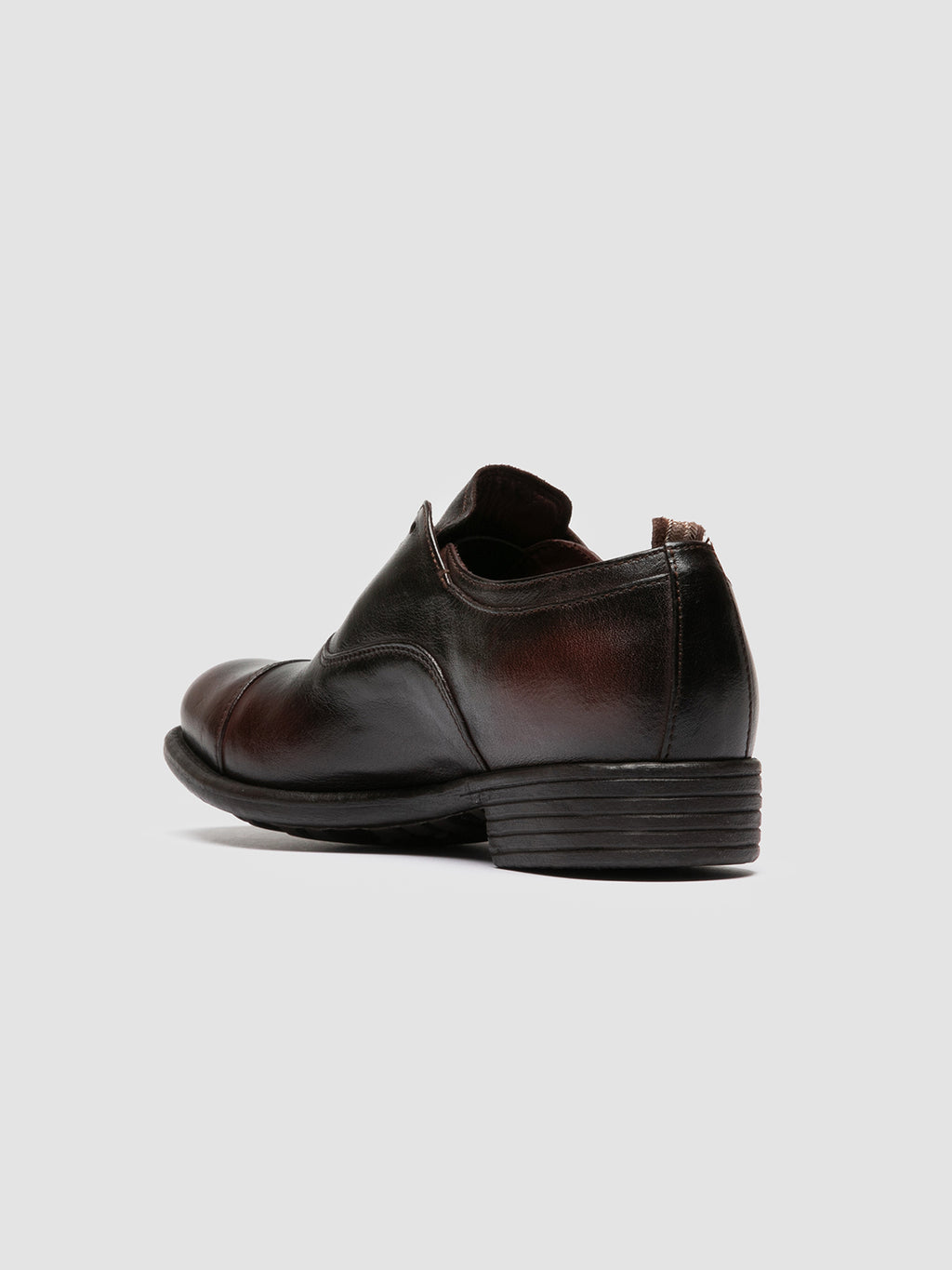 CALIXTE 003 - Brown Leather Oxford Shoes - image 4,side view