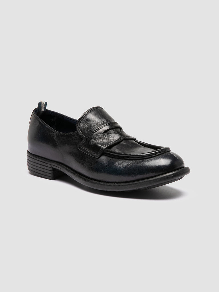 CALIXTE 020 - Navy Leather Penny Loafers Officine Creative - 3