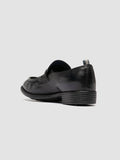 CALIXTE 020 - Navy Leather Penny Loafers - thumb image 4,side view