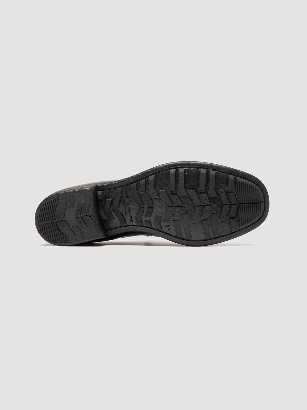 CALIXTE 020 - Navy Leather Penny Loafers - image 5,side view