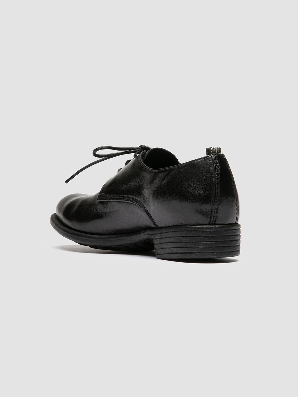 CALIXTE 068 - schwarze Derbyschuhe aus Leder - image 4,side view