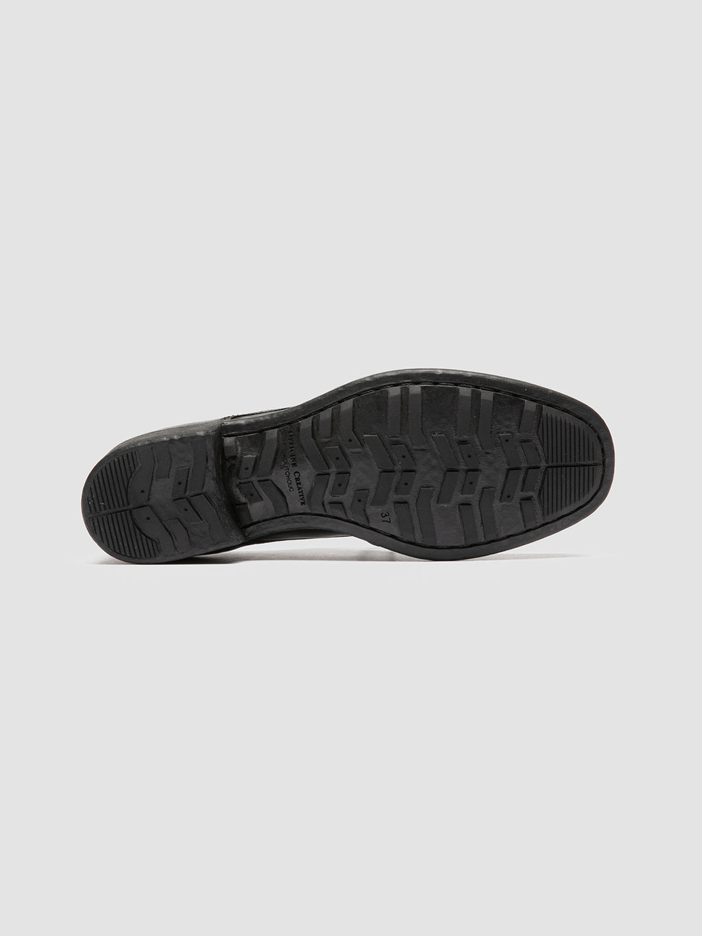 CALIXTE 068 - schwarze Derbyschuhe aus Leder - image 5,side view